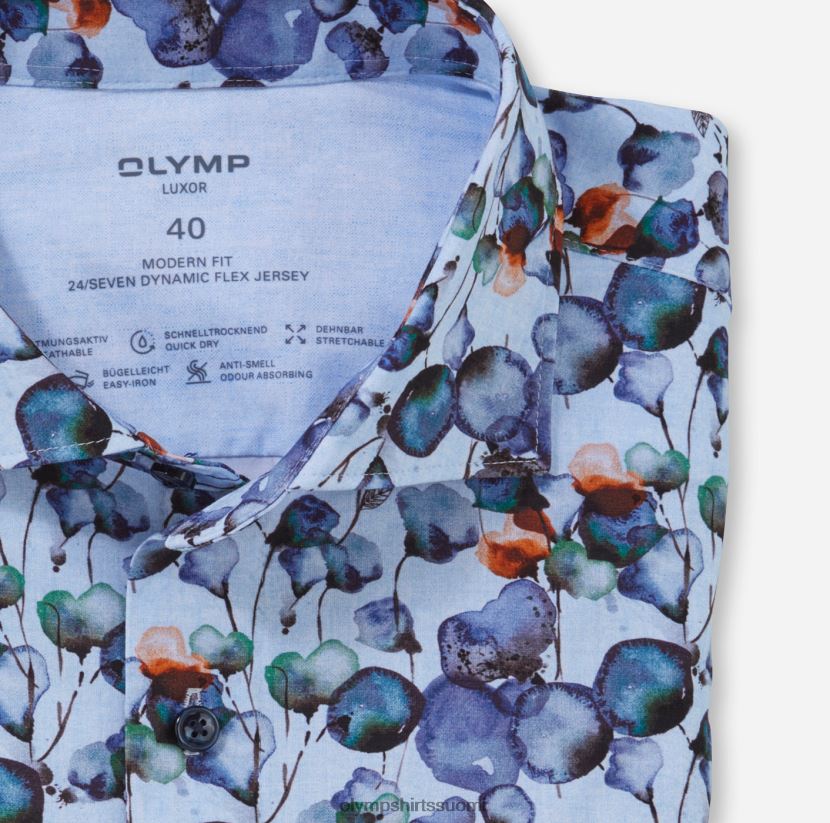 vaatetus OLYMP luxor 24/7 moderni istuvuus, bisnespaita, kent, mandariini 24N6D1165