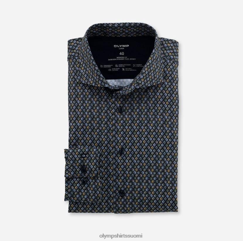 vaatetus OLYMP luxor 24/7 moderni istuvuus, bisnespaita, kent, oliivi 24N6D1339