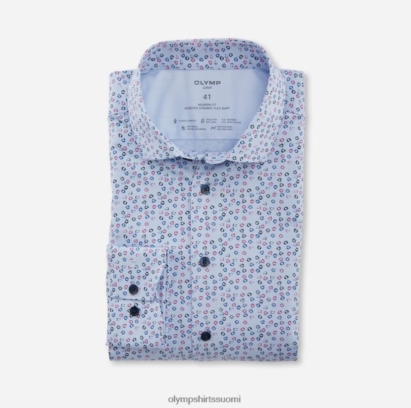 vaatetus OLYMP luxor 24/7 moderni istuvuus, bisnespaita, moderni kent, fuksia 24N6D1133