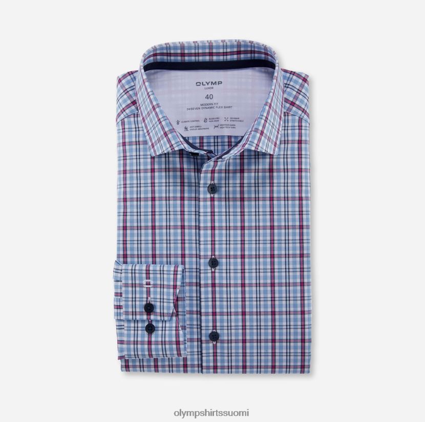 vaatetus OLYMP luxor 24/7 moderni istuvuus, bisnespaita, moderni kent, fuksia 24N6D993