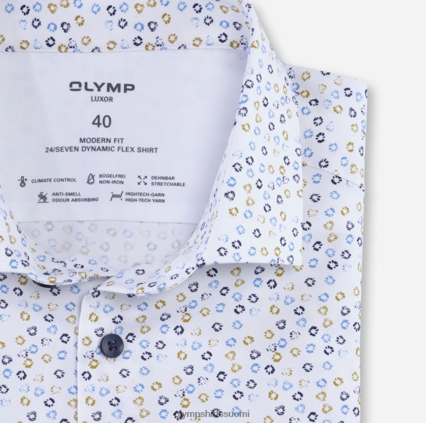 vaatetus OLYMP luxor 24/7 moderni istuvuus, bisnespaita, moderni kent, lime 24N6D1119