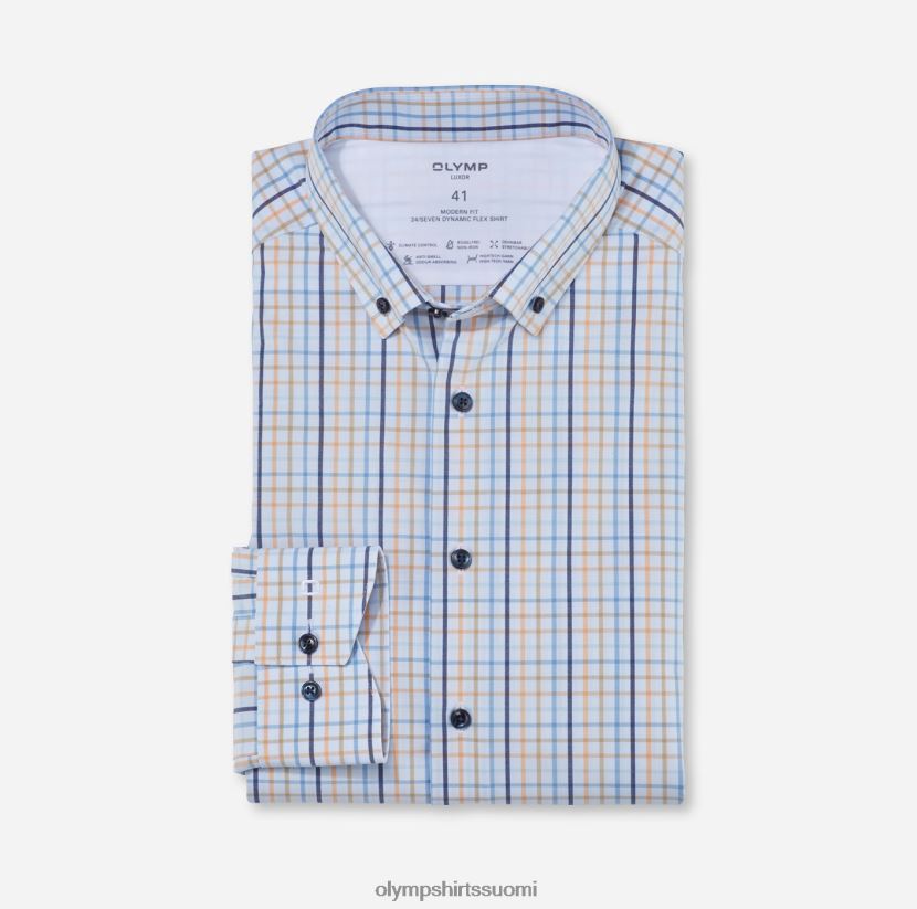 vaatetus OLYMP luxor 24/7 moderni istuvuus, bisnespaita, napitus, mandariini 24N6D1167