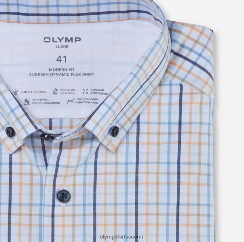 vaatetus OLYMP luxor 24/7 moderni istuvuus, bisnespaita, napitus, mandariini 24N6D1167