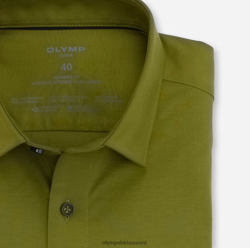vaatetus OLYMP luxor 24/7 moderni istuvuus, bisnespaita, uusi kent, khaki 24N6D1351