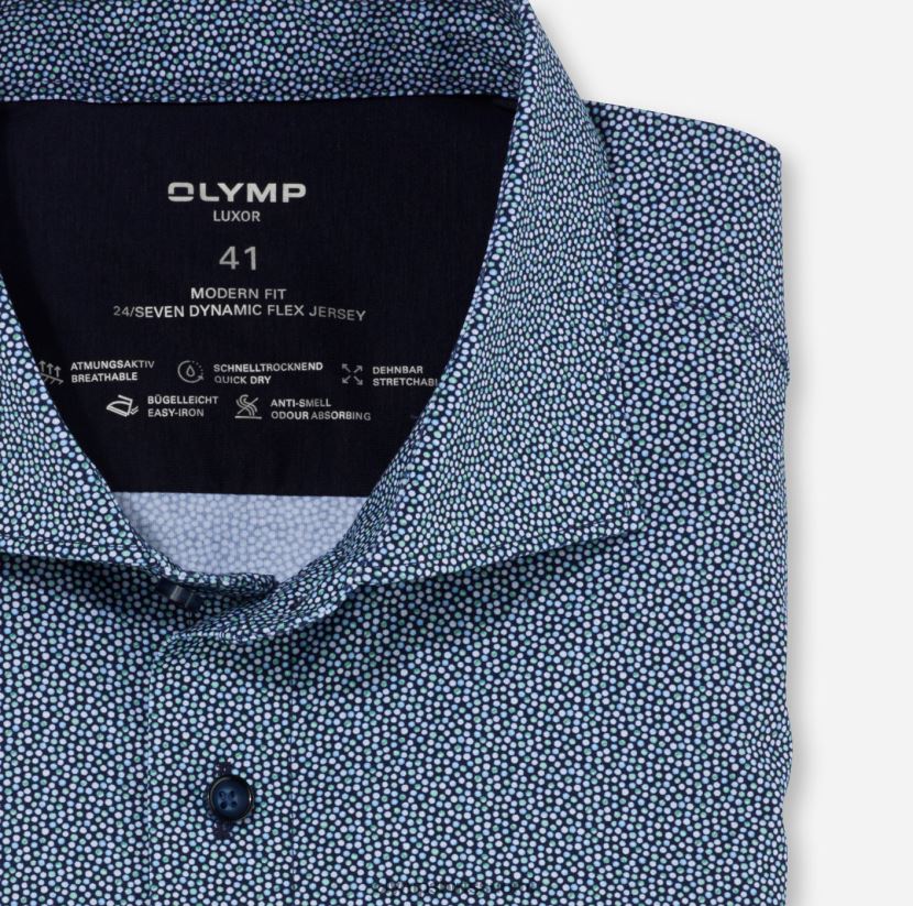 vaatetus OLYMP luxor 24/7 moderni istuvuus, työpaita, kent, vaaleanvihreä 24N6D1178