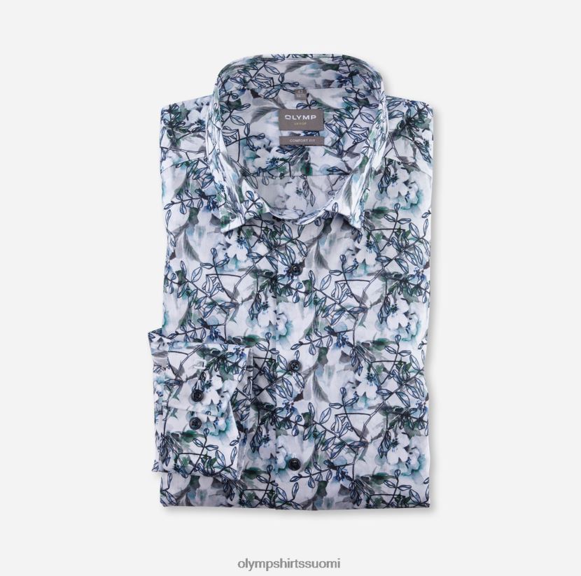 vaatetus OLYMP luxor comfort fit, työpaita, napin alla, aqua 24N6D1576