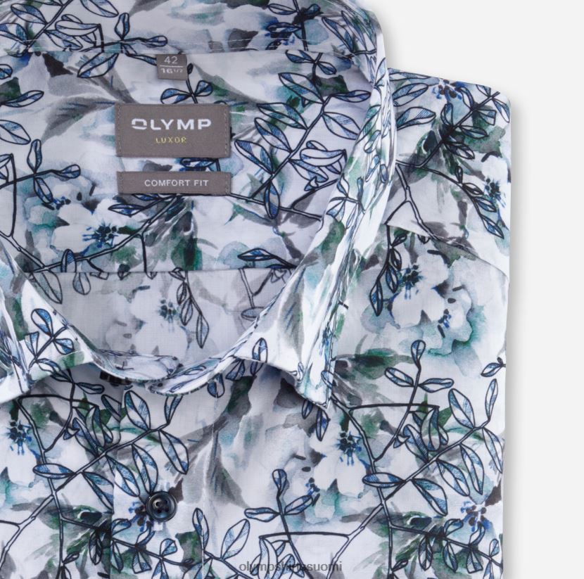 vaatetus OLYMP luxor comfort fit, työpaita, napin alla, aqua 24N6D1576