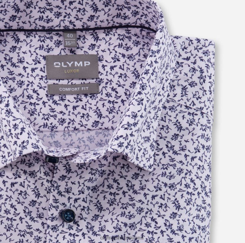 vaatetus OLYMP luxor comfort fit, työpaita, napin alla, ruusu 24N6D1582