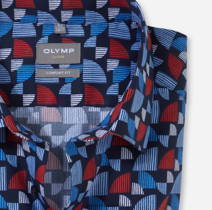 vaatetus OLYMP luxor comfort fit, työpaita, uusi kent, punainen 24N6D1528