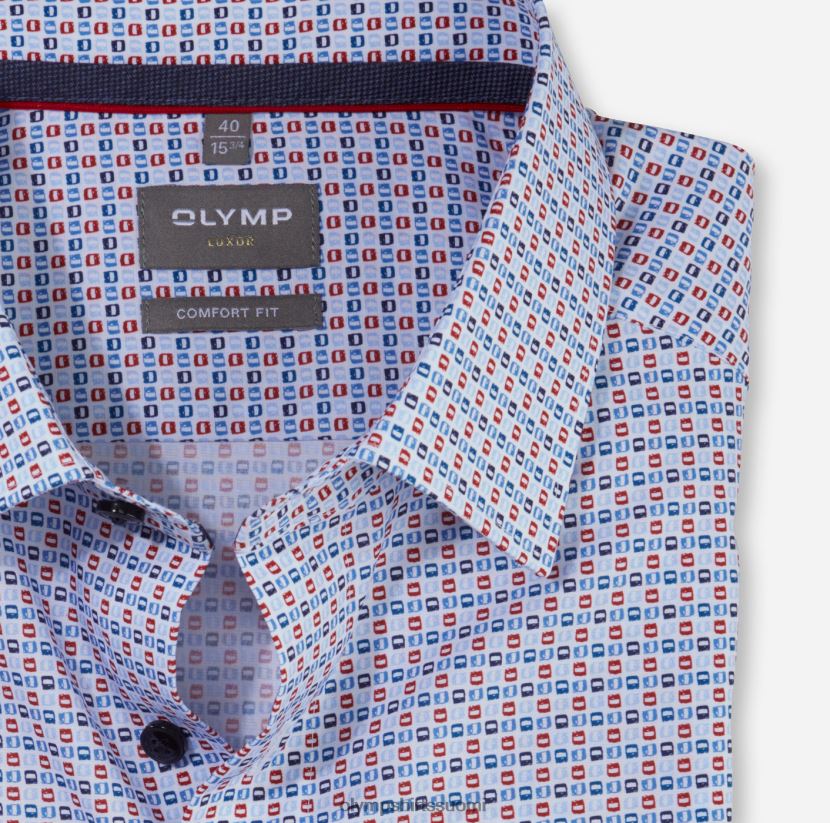 vaatetus OLYMP luxor comfort fit, työpaita, uusi kent, punainen 24N6D1580