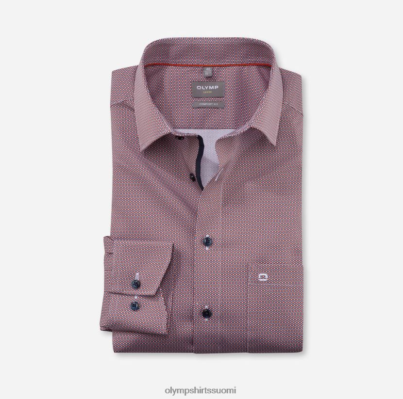 vaatetus OLYMP luxor comfort fit, työpaita, uusi kent, punainen oranssi 24N6D1665