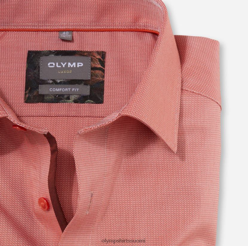 vaatetus OLYMP luxor comfort fit, työpaita, uusi kent, punainen oranssi 24N6D1668