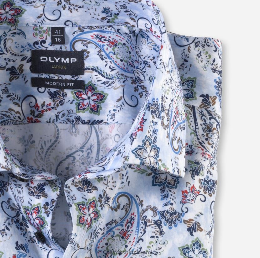 vaatetus OLYMP luxor moderni istuvuus, bisnespaita, globaali kent, bleu 24N6D1266