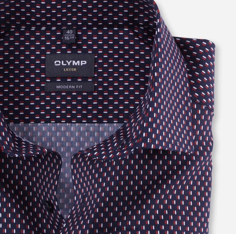 vaatetus OLYMP luxor moderni istuvuus, bisnespaita, globaali kent, punainen 24N6D1021