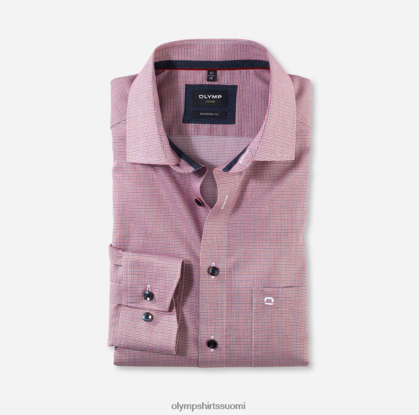 vaatetus OLYMP luxor moderni istuvuus, bisnespaita, globaali kent, punainen 24N6D1175