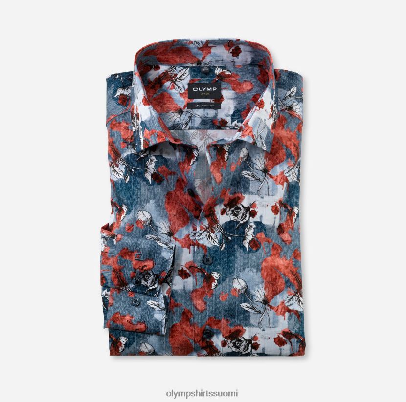 vaatetus OLYMP luxor moderni istuvuus, bisnespaita, globaali kent, punainen 24N6D1191