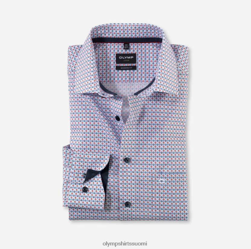 vaatetus OLYMP luxor moderni istuvuus, bisnespaita, globaali kent, punainen 24N6D1216