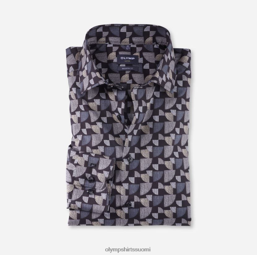 vaatetus OLYMP luxor moderni istuvuus, bisnespaita, globaali kent, taupe 24N6D1003