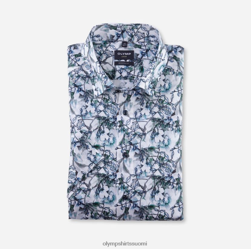 vaatetus OLYMP luxor moderni istuvuus, bisnespaita, napin alla, aqua 24N6D1082