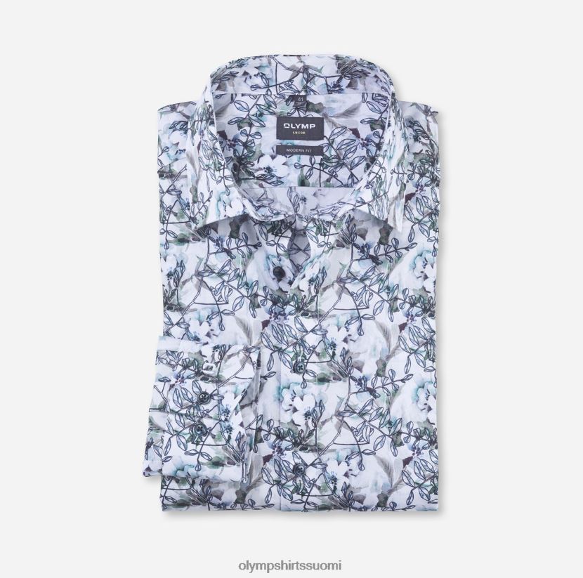 vaatetus OLYMP luxor moderni istuvuus, bisnespaita, napin alla, aqua 24N6D1118