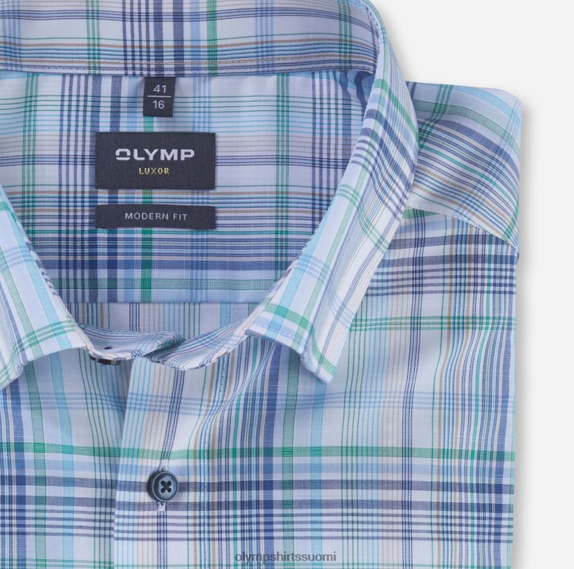 vaatetus OLYMP luxor moderni istuvuus, bisnespaita, napin alla, aqua 24N6D1153