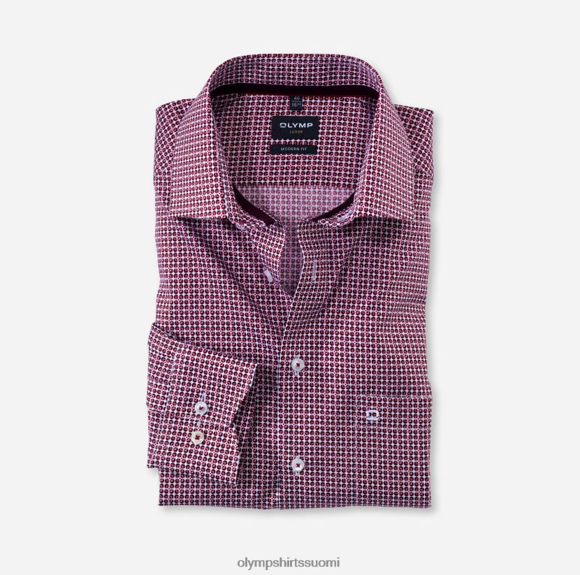 vaatetus OLYMP luxor moderni istuvuus, bisnespaita, pitkähihainen erikoispitkä, globaali kent, granaatti 24N6D1442