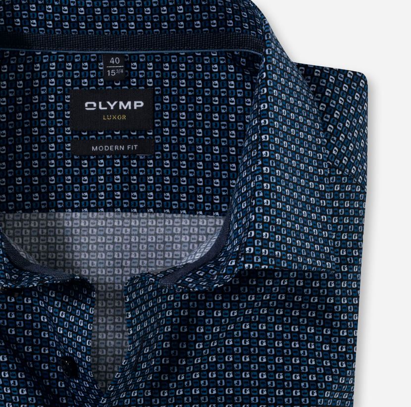 vaatetus OLYMP luxor moderni istuvuus, bisnespaita, pitkähihainen erikoispitkä, globaali kent, meri 24N6D1432