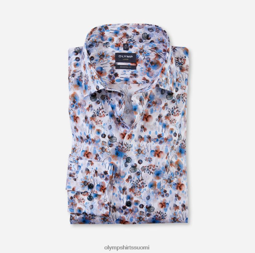 vaatetus OLYMP luxor moderni istuvuus, bisnespaita, pitkähihainen erikoispitkä, globaali kent, oranssi 24N6D1421