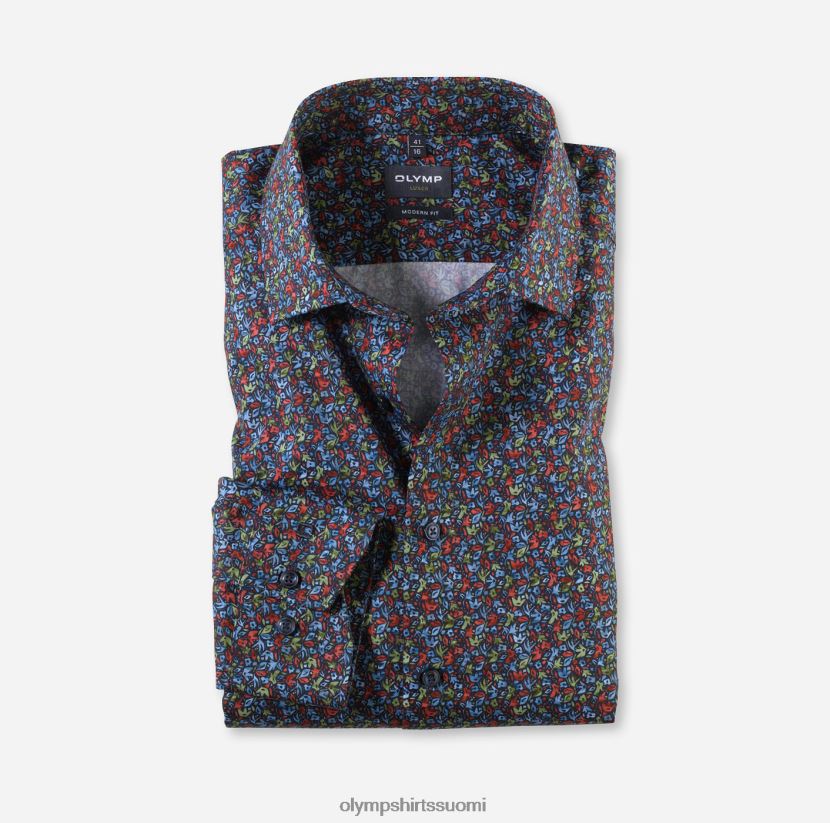 vaatetus OLYMP luxor moderni istuvuus, bisnespaita, pitkähihainen erikoispitkä, globaali kent, punainen 24N6D1434