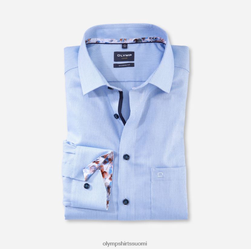 vaatetus OLYMP luxor moderni istuvuus, työpaita, erittäin lyhythihainen, globaali kent, bleu 24N6D1468