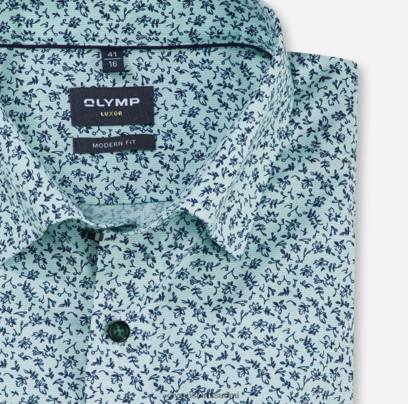 vaatetus OLYMP luxor moderni istuvuus, työpaita, napin alla, vaaleanvihreä 24N6D1233