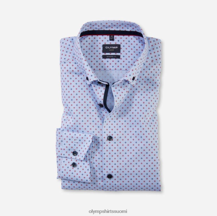 vaatetus OLYMP luxor moderni malli, bisnespaita, pitkähihainen erikoispitkä, nappi, punainen 24N6D1428