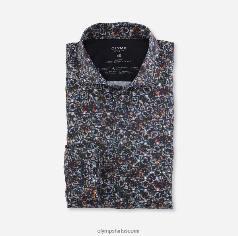 vaatetus OLYMP taso viisi 24/7 body fit, bisnespaita, kentti, granaatti 24N6D820