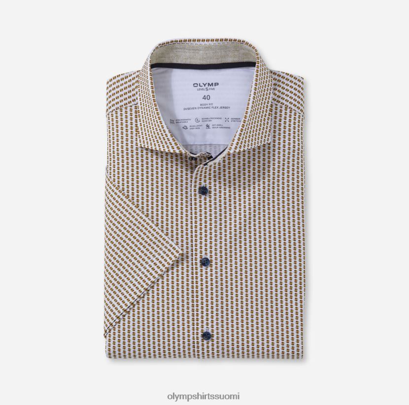 vaatetus OLYMP taso viisi 24/7 body fit, bisnespaita, kenttiä, messinkiä 24N6D352