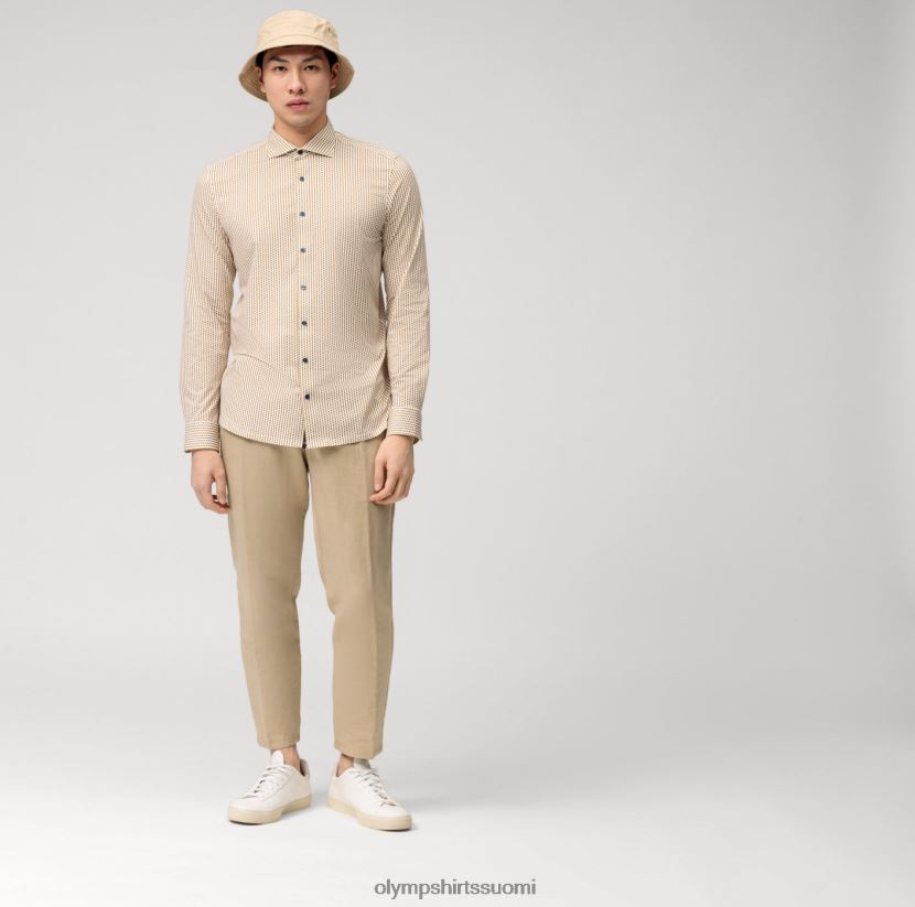 vaatetus OLYMP taso viisi 24/7 body fit, bisnespaita, kenttiä, messinkiä 24N6D673