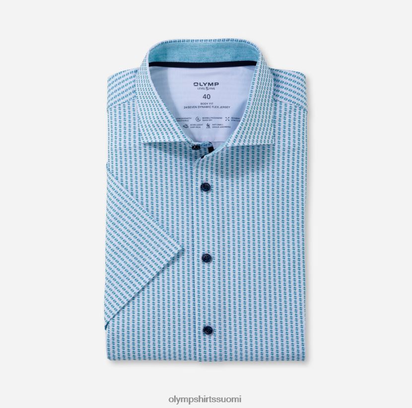 vaatetus OLYMP taso viisi 24/7 body fit, bisnespaita, kentti, smaragdi 24N6D608