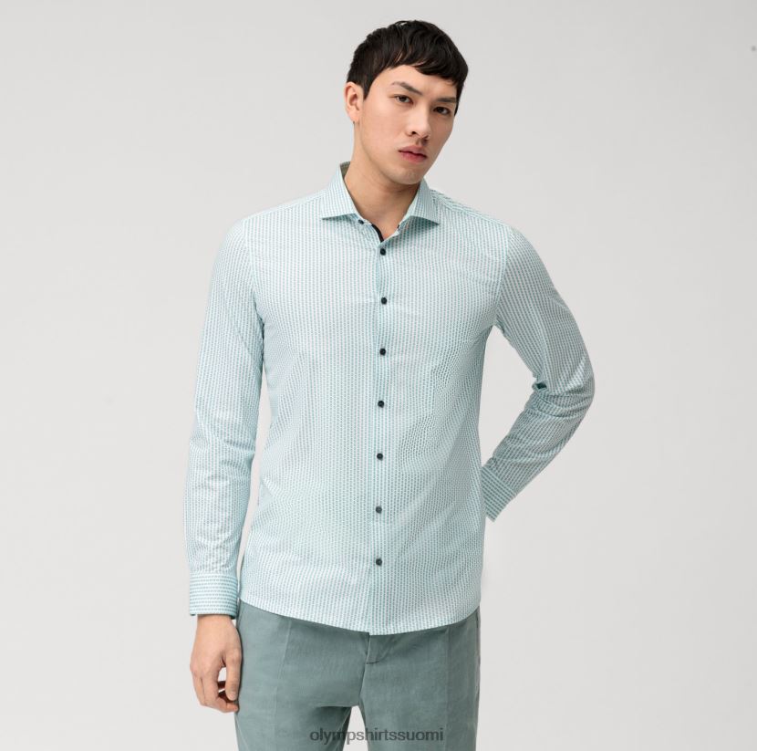 vaatetus OLYMP taso viisi 24/7 body fit, bisnespaita, kentti, smaragdi 24N6D688