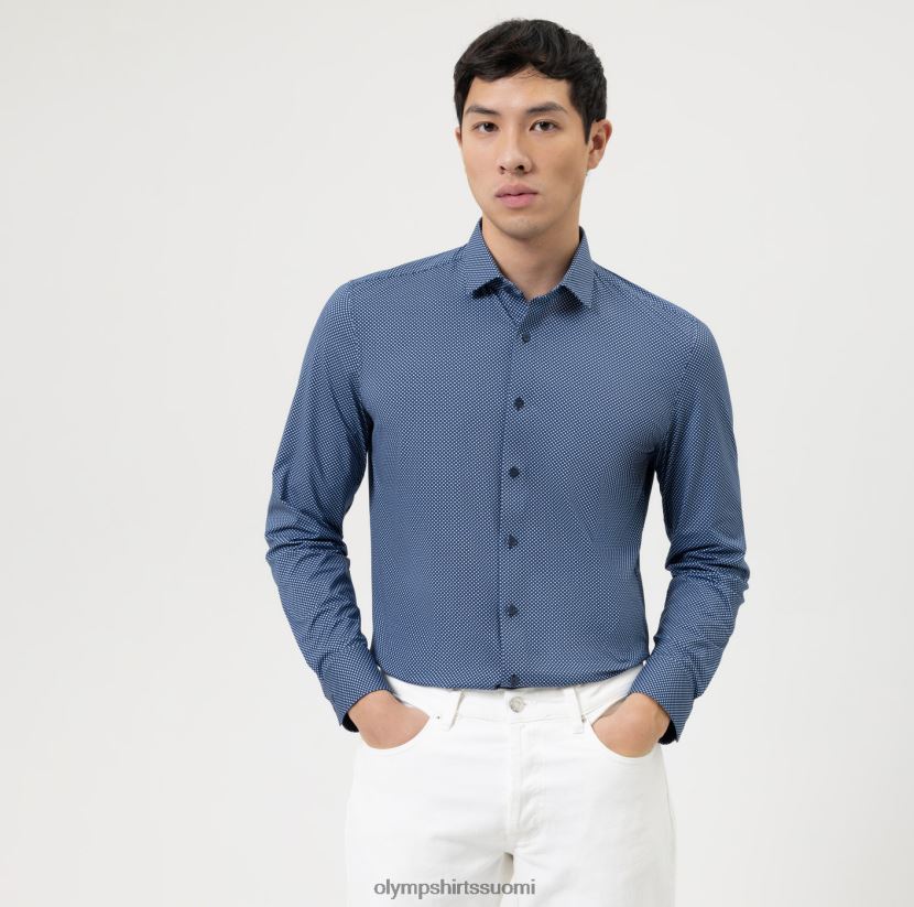 vaatetus OLYMP taso viisi 24/7 body fit, bisnespaita, moderni kent, bleu 24N6D367