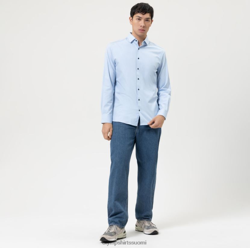 vaatetus OLYMP taso viisi 24/7 body fit, bisnespaita, moderni kent, bleu 24N6D573