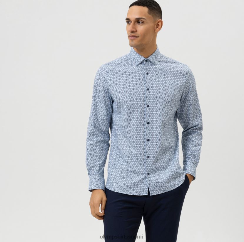 vaatetus OLYMP taso viisi 24/7 body fit, bisnespaita, moderni kent, bleu 24N6D736