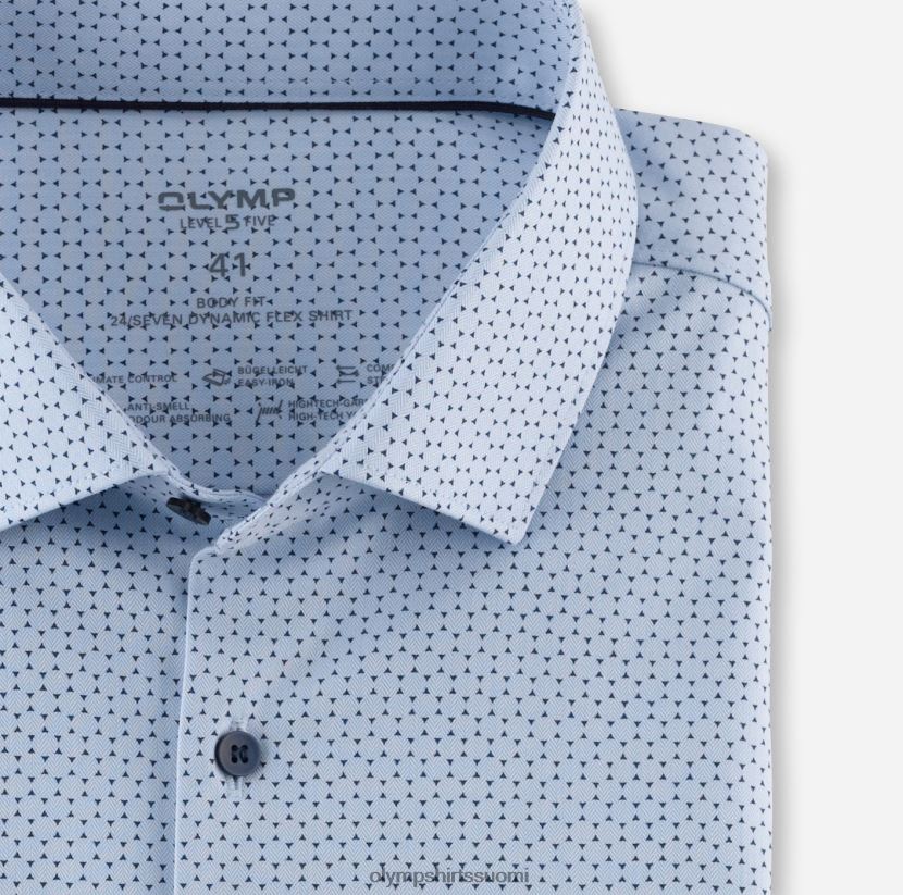 vaatetus OLYMP taso viisi 24/7 body fit, bisnespaita, moderni kent, bleu 24N6D740