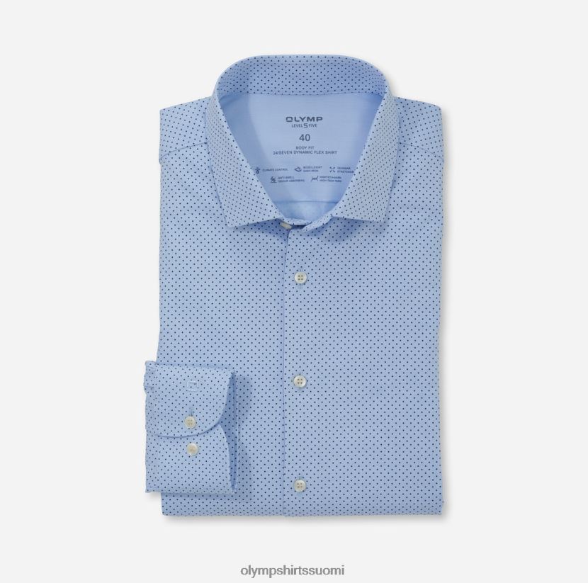 vaatetus OLYMP taso viisi 24/7 body fit, bisnespaita, moderni kent, bleu 24N6D832