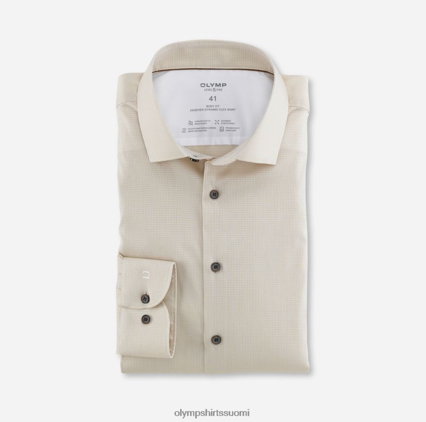 vaatetus OLYMP taso viisi 24/7 body fit, bisnespaita, moderni kent, luonnollinen 24N6D821
