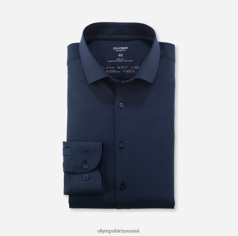 vaatetus OLYMP taso viisi 24/7 body fit, bisnespaita, moderni kent, meri 24N6D489