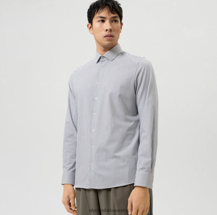 vaatetus OLYMP taso viisi 24/7 body fit, bisnespaita, moderni kent, musta 24N6D547