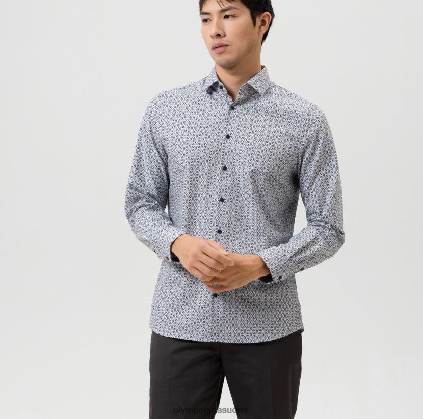 vaatetus OLYMP taso viisi 24/7 body fit, bisnespaita, moderni kent, musta 24N6D720