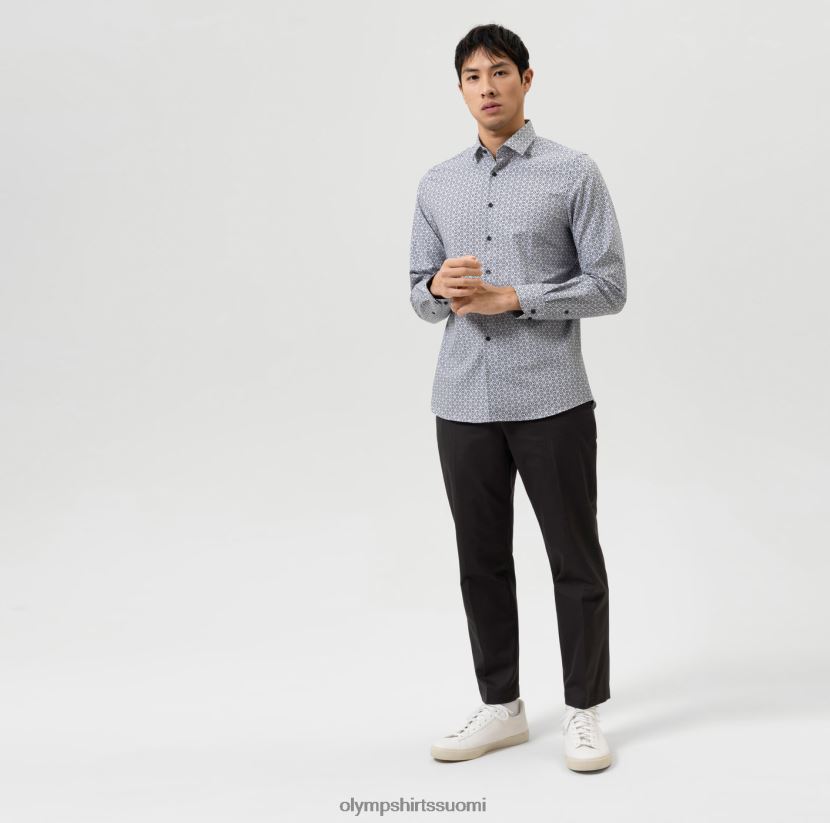 vaatetus OLYMP taso viisi 24/7 body fit, bisnespaita, moderni kent, musta 24N6D720