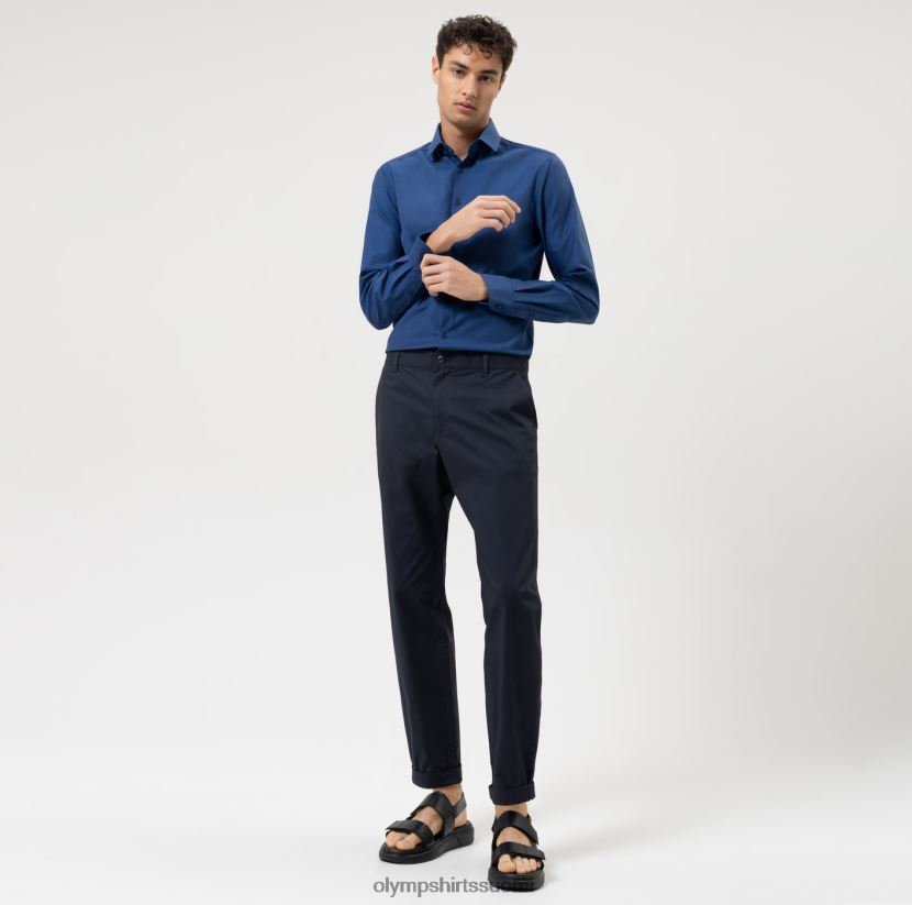 vaatetus OLYMP taso viisi 24/7 body fit, bisnespaita, moderni kent, nürnberginsininen 24N6D364