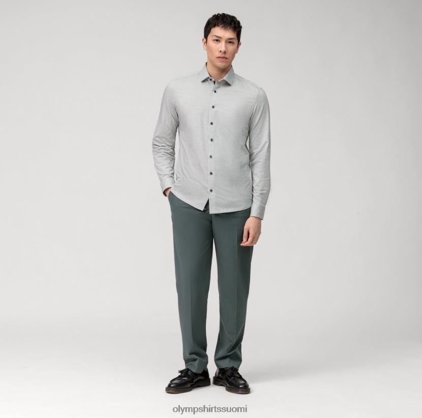 vaatetus OLYMP taso viisi 24/7 body fit, bisnespaita, moderni kent, oliivi 24N6D544