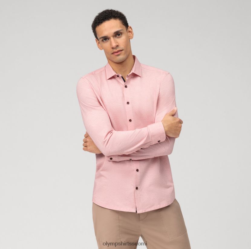 vaatetus OLYMP taso viisi 24/7 body fit, bisnespaita, moderni kent, punainen 24N6D466